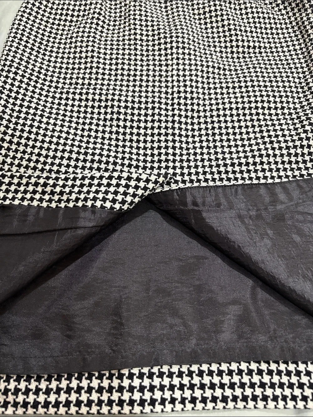 Vintage Pendleton 100% Virgin Wool Houndstooth Midi Skirt Size 6
